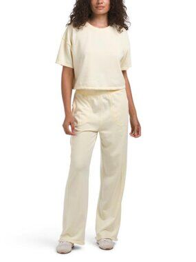 SUNDRY Boxy Tee And Wide Leg Pants Set